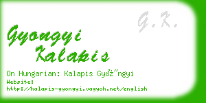 gyongyi kalapis business card